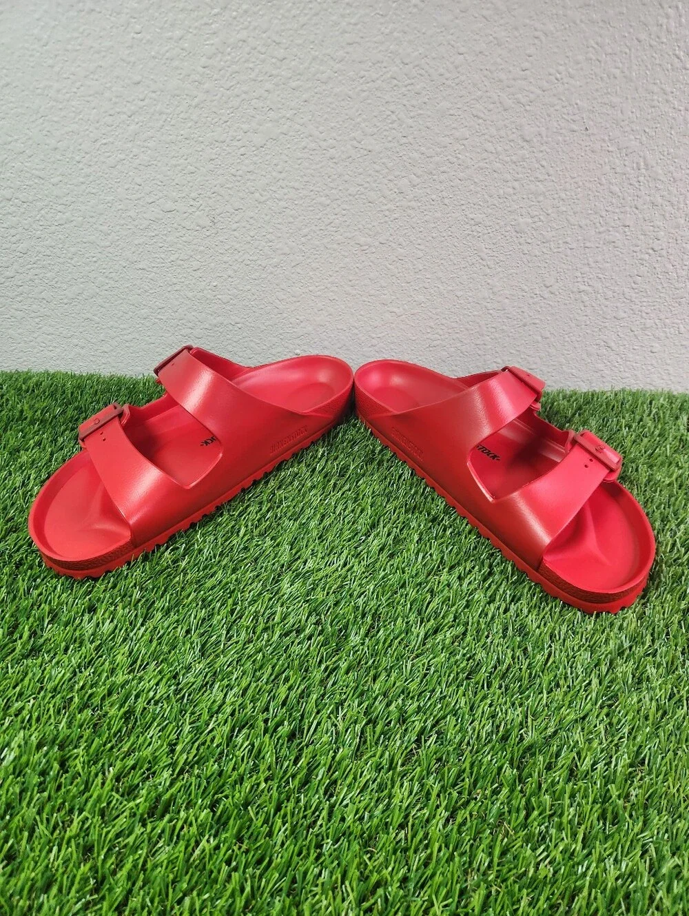 Birkenstock Arizona Essentials Slide-On Sandal Red NEW waterproof Men Size 11